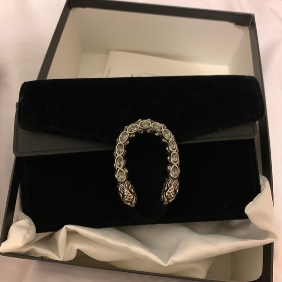 Mini Dionysus Black Velvet bag - Picture 3 of 9